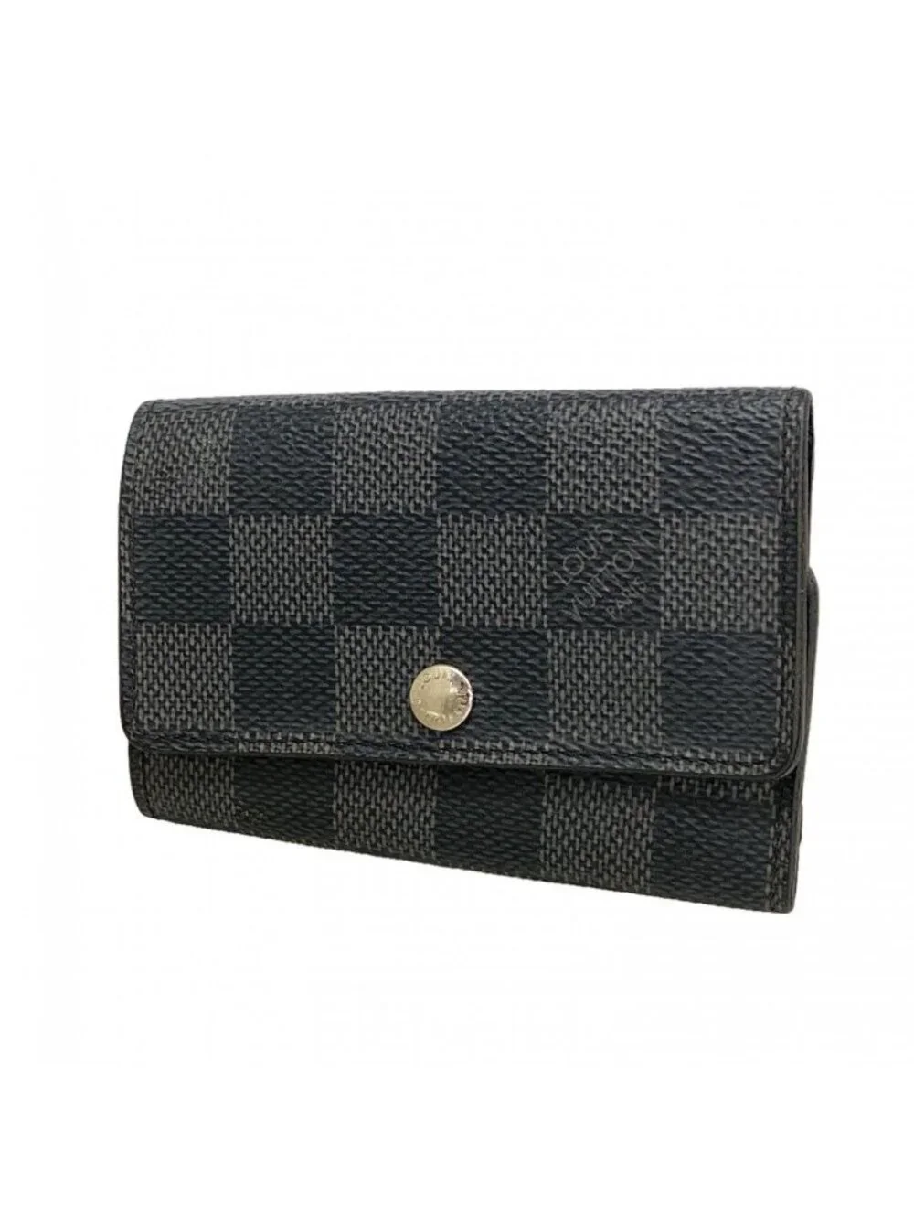 Louis Vuitton Key Case Damier Graphite Multicles 6 Black Gray Key Holder